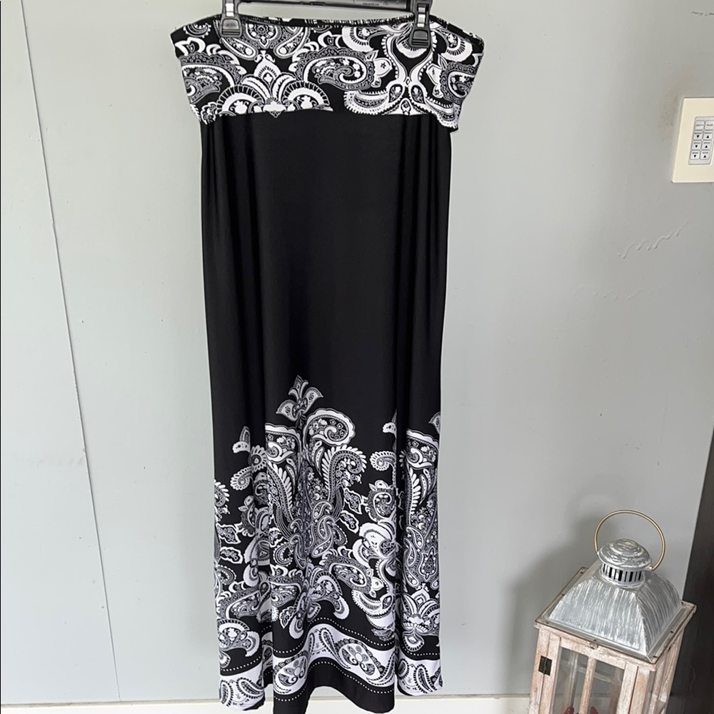 Venus Paisley Print Maxi Skirt